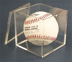 baseball cube without stand with pop-off lid